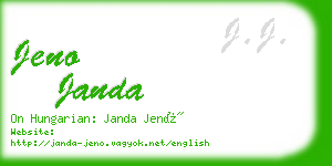 jeno janda business card